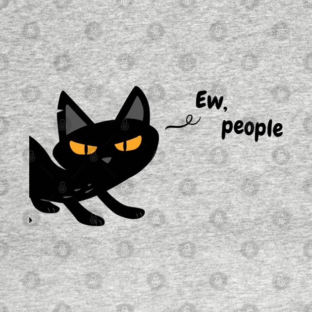 Ew People - Funny Void Cat by applebubble